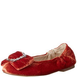 Sam Edelman Girls Farah Mini Ballet Flat Canyon Orange 3 Medium